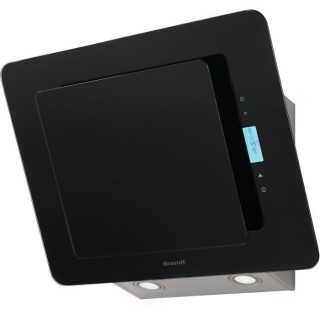 Hotte murale BRANDT BHV6661B L 60 cm - Noir - Évacuation / Recyclage