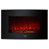 Cheminée murale électrique décorative Cecotec Warm 3500 Curved Flames 2000W