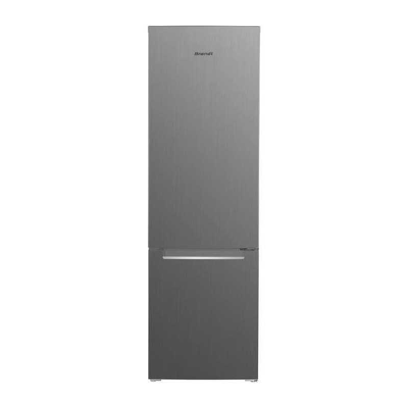 BRANDT BFC75275X Réfrigérateur combiné 264 L (199L + 65L) - Froid statique - L 55 cm x H 176 cm - Inox