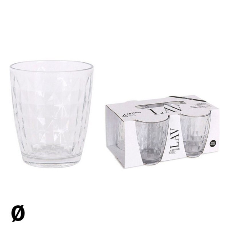 Set de Verres LAV Artemis 415 ml 340 ml 415 ml (4 Unités)