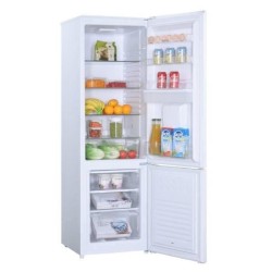 BRANDT BFC7527WD - Réfrigérateur combiné 260L (195L + 65L) - Froid statique - Distributeur d'eau - L 55 cm x H 176 cm - Blanc