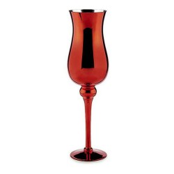 Bougeoir Verre Rouge