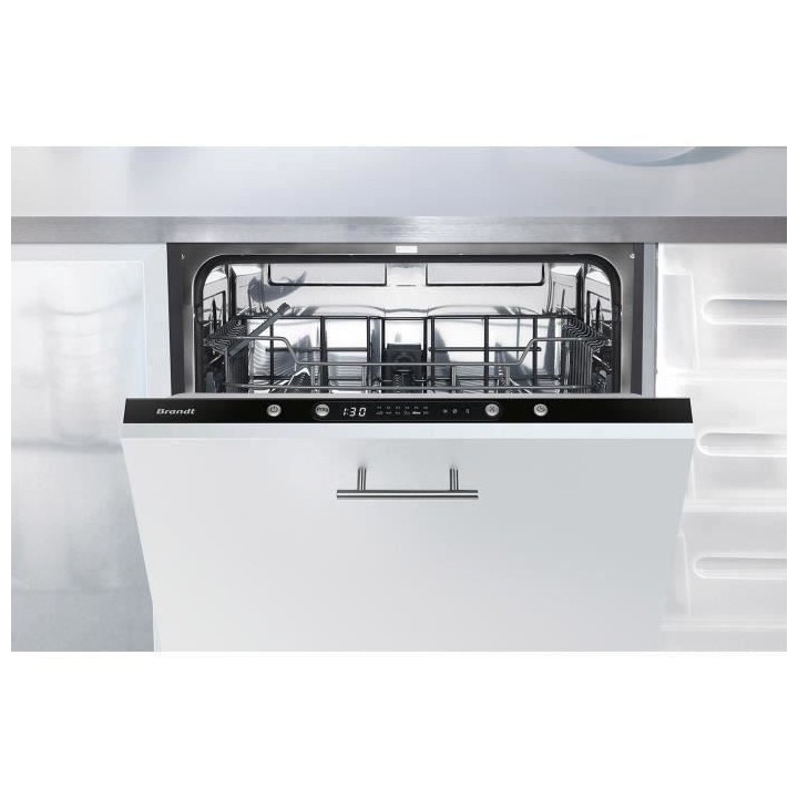 Lave-vaisselle encastrable BRANDT LVE127J - Induction - 12 couverts -