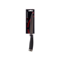 Couteau de cuisine Argenté Noir Acier inoxydable Plastique 1,5 x 23,5 x 2,5 cm