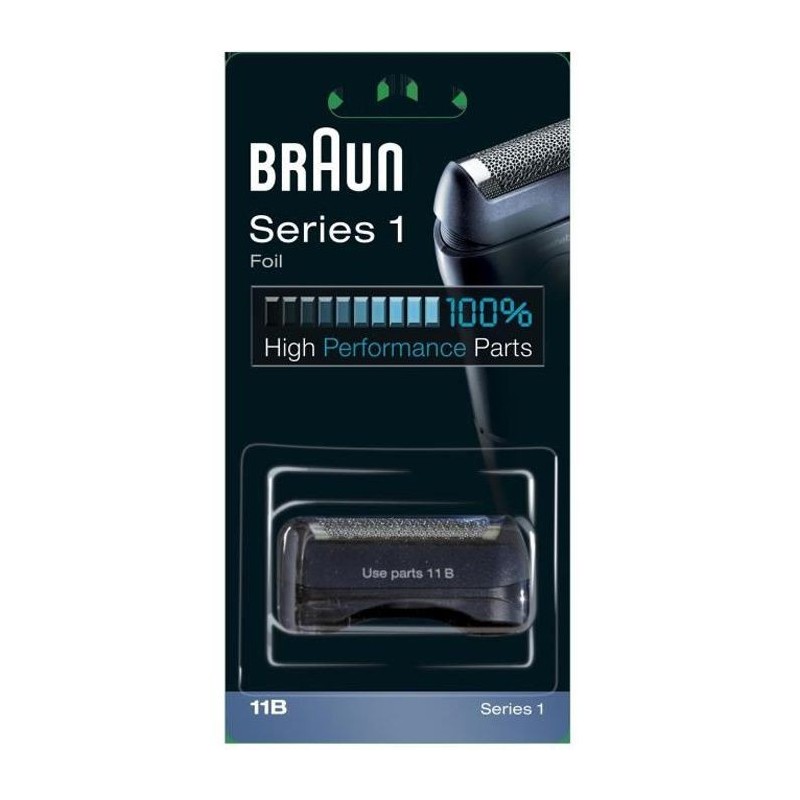 Braun Series 1 Piece de Rechange Pour Rasoir Électrique Noire, Compatible avec les rasoirs Series 1, 11B