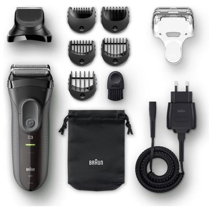 BRAUN SERIES 3 SHAVE&STYLE 3000BT Rasoir électrique avec tondeuse a b
