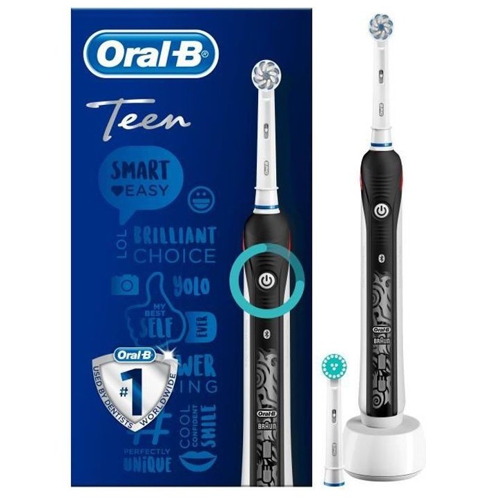 Oral-B Teen Brosse a Dents Électrique Rechargeable, 1 Manche, 1 Bross