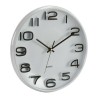 Horloge Murale Noir Blanc Plastique verre