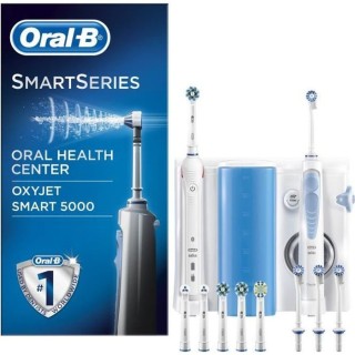 Oral-B Smart 5000 + Oxyjet Kit Brosse a Dent Electrique Rechargeable,