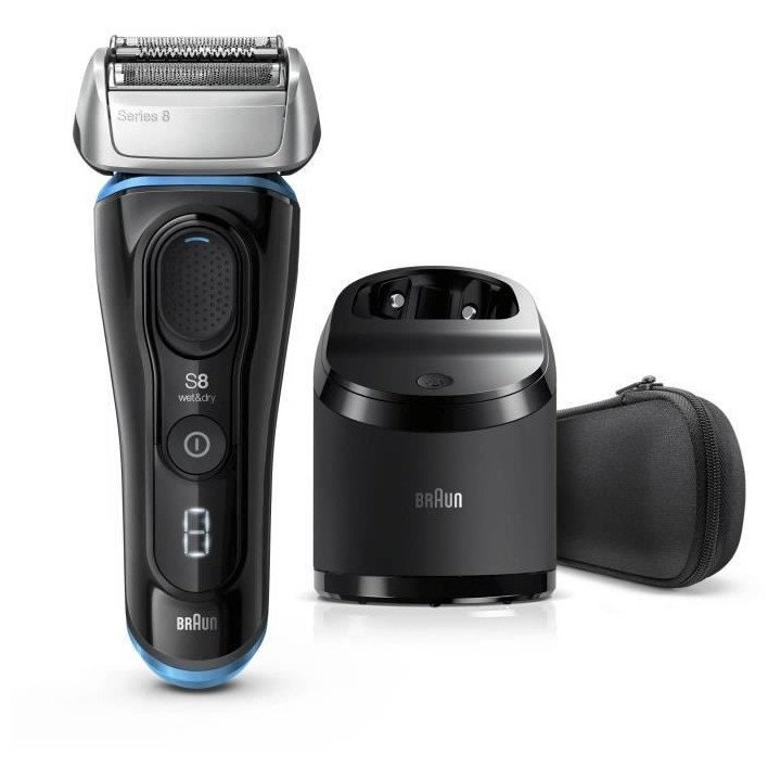 BRAUN Rasoir Électrique Series 8 8365cc - Barbe Homme - Station Clea