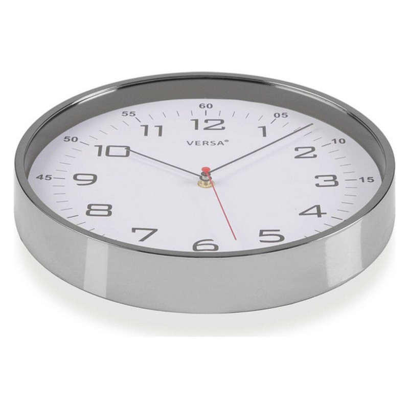 Horloge Murale Versa Blanc Quartz Plastique 4,5 x 30,5 x 30,5 cm