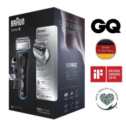 BRAUN Rasoir Électrique Series 8 8365cc - Barbe Homme - Station Clean&Charge