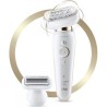 Braun Silk-épil 9 Épilateur Électrique Femme, Une Épilation Longue Durée, Blanc, Tete de Rasoir+Tondeuse, 9002 3D