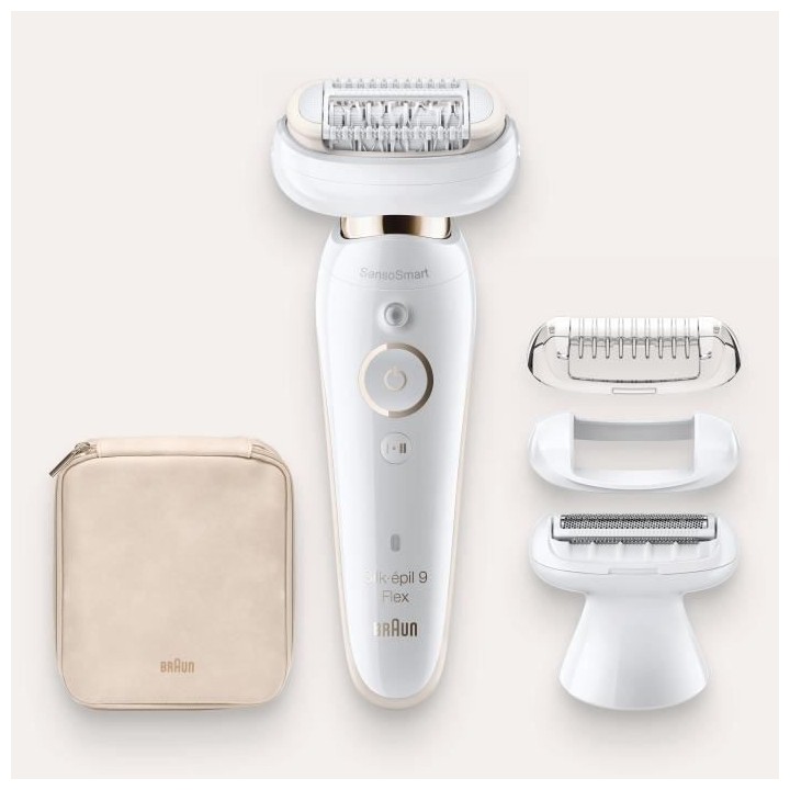 Braun Silk-épil 9 Épilateur Électrique Femme, Une Épilation Longu