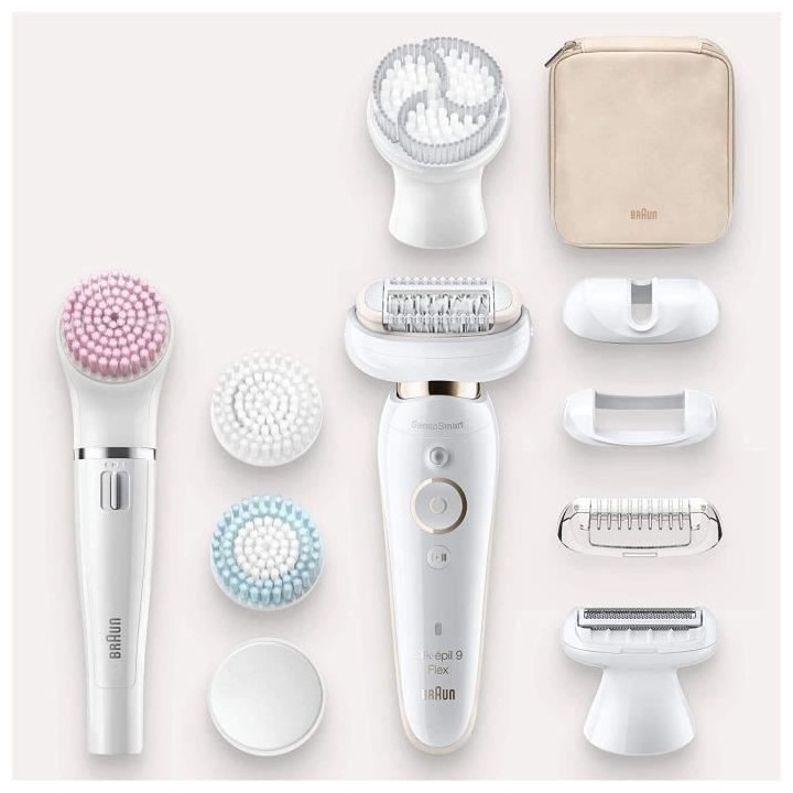 Braun Silk-épil 9 Coffret Beauté & Spa Epilateur Electrique Femme B