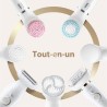 Braun Silk-épil 9 Coffret Beauté & Spa Epilateur Electrique Femme Blanc/Doré, Brosses Exfoliantes, Éponge Maquillage, 9-100