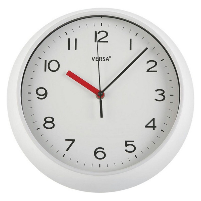 Horloge Murale Versa 18560770 Noir Plastique 6,6 x 29,3 x 29,3 cm