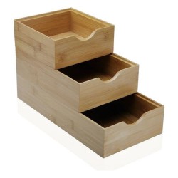 Boîte Multiusage Versa Bambou (15,2 x 6,4 x 23 cm)