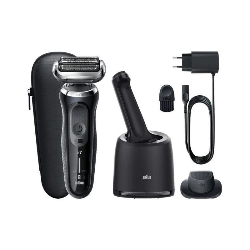 Braun Series 7 70-N7200cc Rasoir Électrique Homme Avec Centre SmartCare, Tondeuse De Précision, Noir