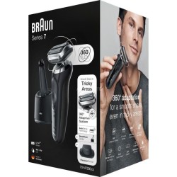 Braun Series 7 70-N7200cc Rasoir Électrique Homme Avec Centre SmartCare, Tondeuse De Précision, Noir