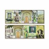 Cadre DKD Home Decor 120 x 2,3 x 40 cm Toile Vert polystyrène (2 Unités)