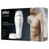 Braun Silk·expert Pro 5 PL5145 - IPL Pour Homme, Épilateur Lumiere Pulsée a Domicile, Blanc/Argent