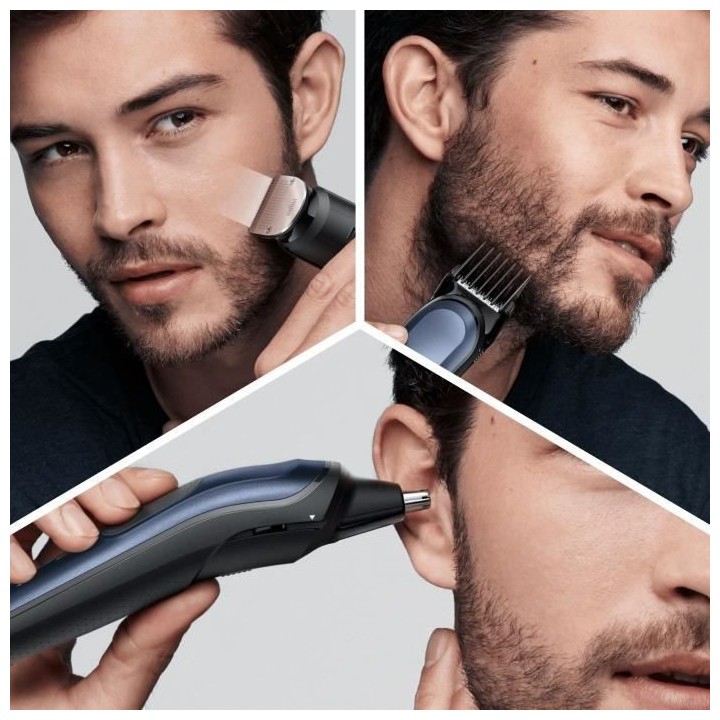 Braun 7 MGK7330, Tondeuse a Barbe 10-En-1 Pour Homme, Tondeuse Pour Vi