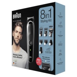 Braun 5 MGK5360, Tondeuse a Barbe 8-En-1 Pour Homme, Tondeuse Pour Visage, Cheveux