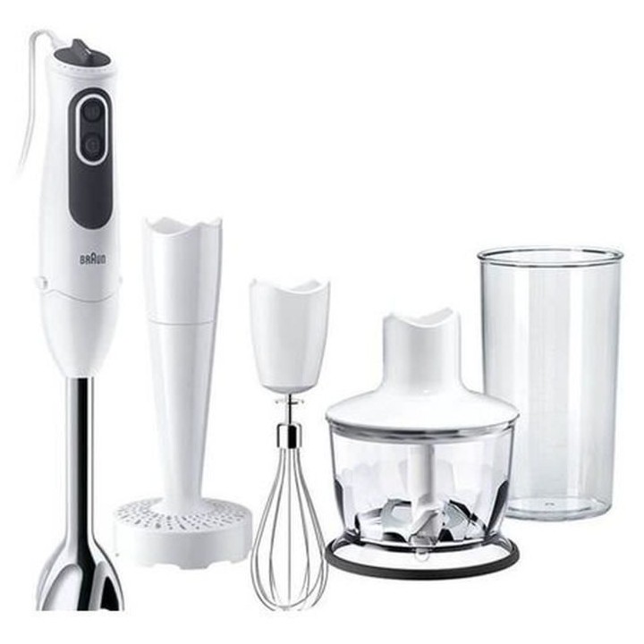 BRAUN MQ3137WH Mixeur plongeant avec hachoir Sauce Plus - Blanc