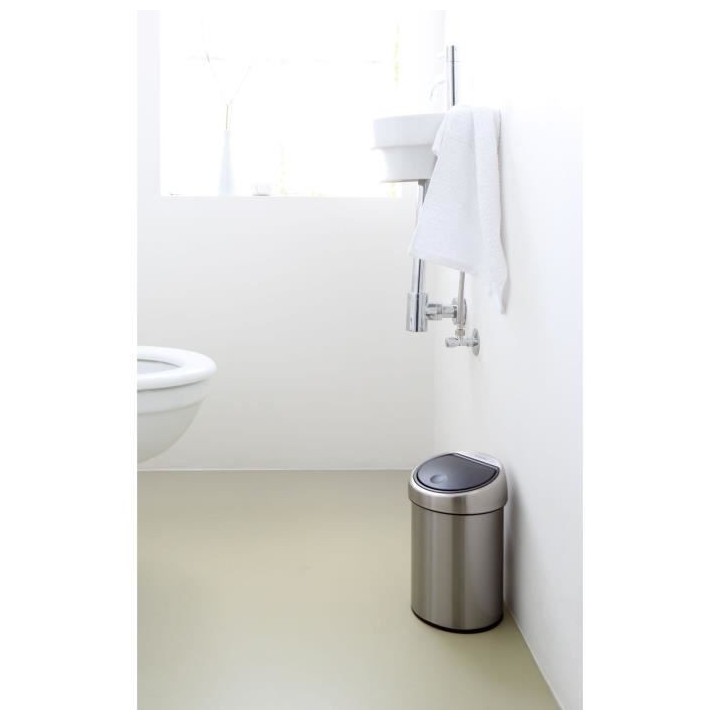 BRABANTIA Poubelle Touch Bin - 3L - Acier mat