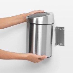 BRABANTIA Poubelle Touch Bin - 3L - Acier mat