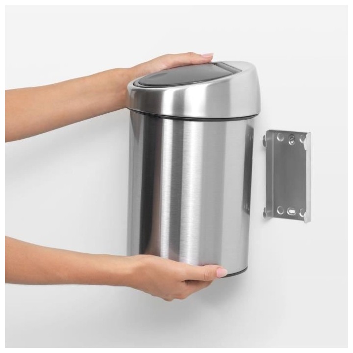 BRABANTIA Poubelle Touch Bin - 3L - Acier mat