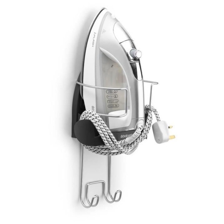 BRABANTIA - Support Mural pour fer table a repasser - Cool grey