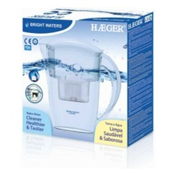 Carafe Filtrante Haeger Bright Waters Blanc (2,4 L)