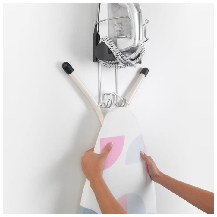 BRABANTIA - Support Mural pour fer table a repasser - Cool grey