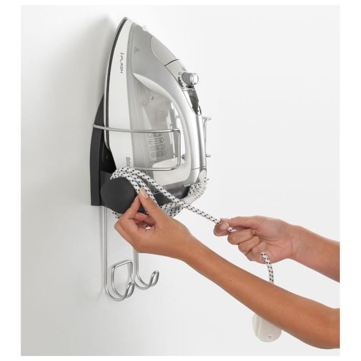 BRABANTIA - Support Mural pour fer table a repasser - Cool grey