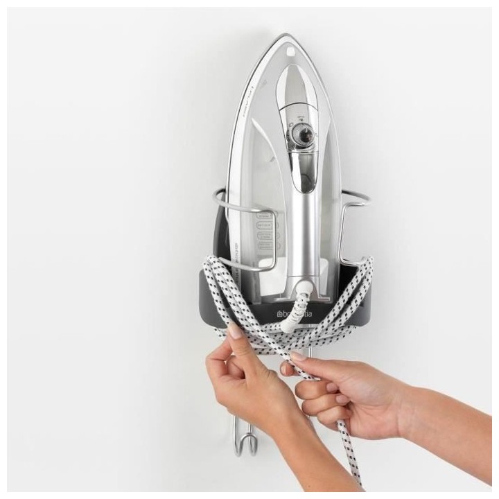 BRABANTIA - Support Mural pour fer table a repasser - Cool grey