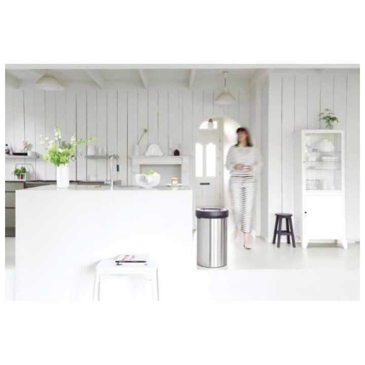 BRABANTIA Poubelle Big Bin - 60 L - Matt Steel Fingerprint Proof