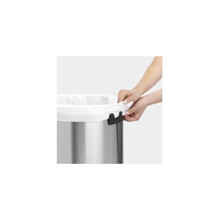 BRABANTIA Poubelle Big Bin - 60 L - Matt Steel Fingerprint Proof