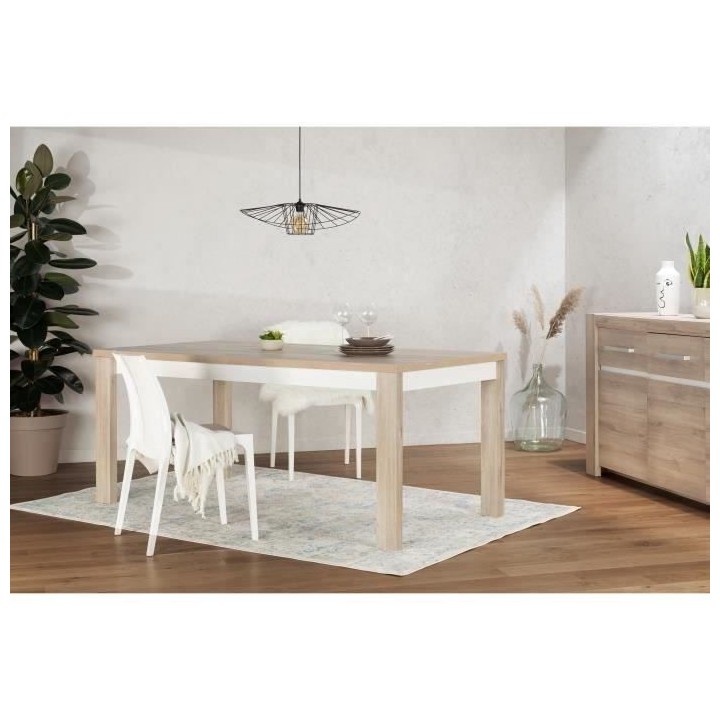 Table extensible OLERON - 8/10 personnes - Décor chene - Made in Fran