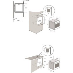 Four électrique encastrable Pyrolyse chaleur tournante BRANDT BXP5560B - Noir - 73L - A+ - Multifonction