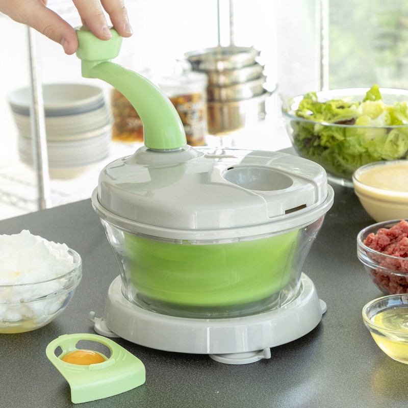 Centrifugeuse, Hachoir et Mixeur à Main 4 en 1 avec Accessoires et Recettes Chopix InnovaGoods