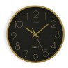 Horloge Murale Doré Plastique (4 x 30 x 30 cm)