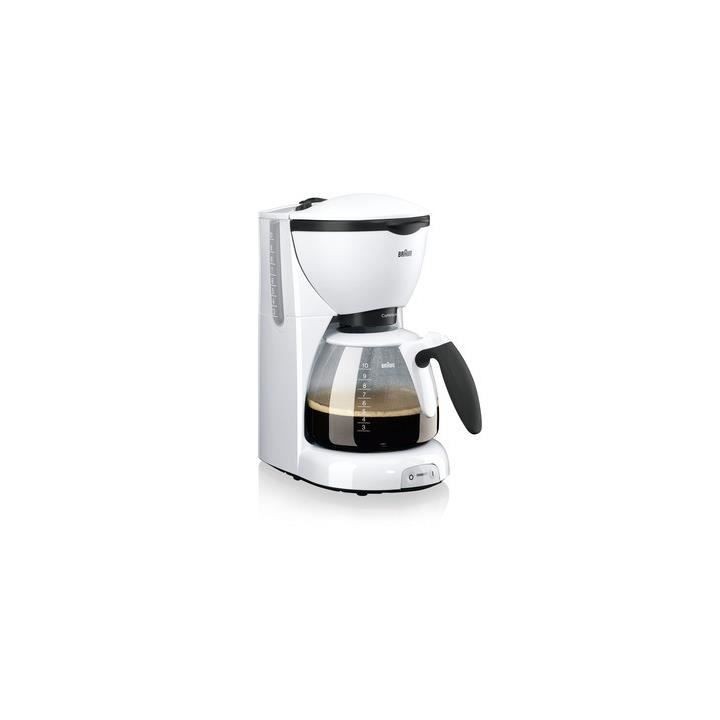 BRAUN KF520/1 Cafetiere filtre CaféHouse PurAroma - Blanc