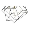 Suspension DKD Home Decor Noir Métal 25W 220 V Doré (52 x 52 x 53 cm)