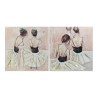 Cadre DKD Home Decor Dancers 100 x 3,5 x 100 cm Danseuse Classique Romantique (2 Unités)