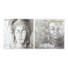 Cadre DKD Home Decor CU-179192 100 x 3,8 x 100 cm Buda Oriental (2 Unités)