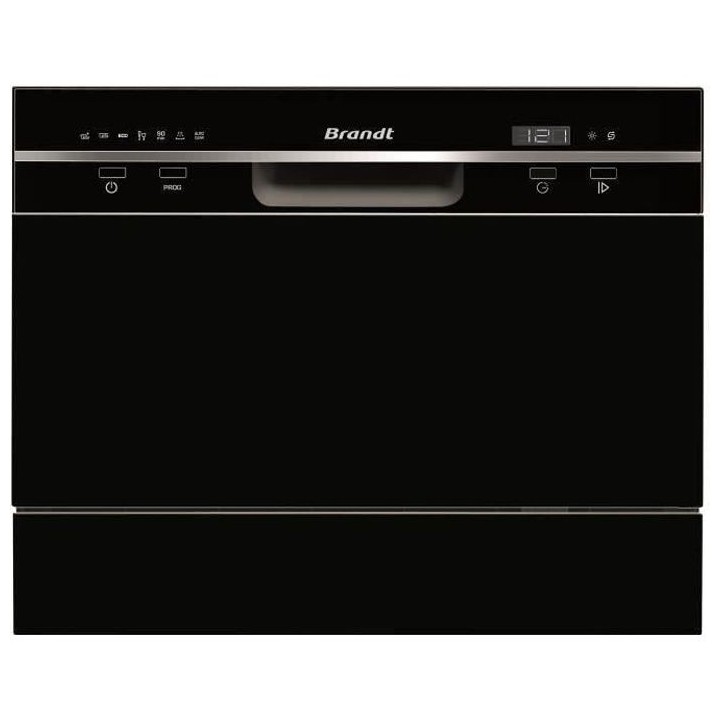 Lave-vaisselle compact pose libre BRANDT DFC6519B - Induction - 6 couv