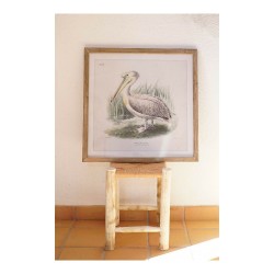 Cadre DKD Home Decor Pelican Oiseau 60 x 2 x 60 cm (2 Unités)