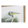 Cadre DKD Home Decor Pelican Oiseau 60 x 2 x 60 cm (2 Unités)